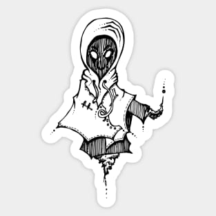 Monster in hood Sticker